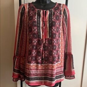 Knox Rose sheer boho pullover